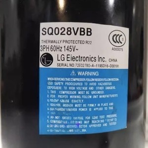   Compresseur de climatisation et de réfrigération SQ028VBB 3 Ph 60 Hz 145V avec protection thermique - Product Image 2