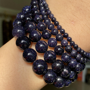 <span class=keywords><strong>Perles</strong></span> AsVrai U en pierre naturelle <span class=keywords><strong>de</strong></span> sable bleu, lisses et rondes, <span class=keywords><strong>pour</strong></span> la fabrication <span class=keywords><strong>de</strong></span> <span class=keywords><strong>bijoux</strong></span>, <span class=keywords><strong>fournisseur</strong></span> <span class=keywords><strong>de</strong></span> breloques DIY <span class=keywords><strong>pour</strong></span> bracelets, 15'' multi-tailles - Product Image 2