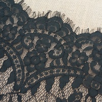 Textile 150*150cm par pièce fleur cils Chantilly dentelle tissu écharpe LT20840