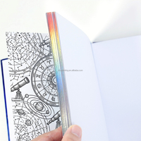 Journal de lecture de tarot à couverture rigide personnalisée avec bordure à effet radium pour les amateurs d'astrologie et les gardiens de grimoires