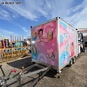 Blackser 3m 소형 푸드 트럭 트레일러 표준 야외 모바일 주방 커피 트럭 판매 솜사탕 - Product Image 3