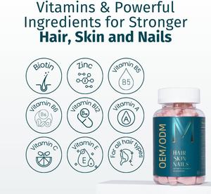 Gomitas Multivitamínicas Ricas en Vitaminas A, C, <span class=keywords><strong>E</strong></span> y B6, Nutren <span class=keywords><strong>el</strong></span> <span class=keywords><strong>Cabello</strong></span>, la Piel y Fortalecen las Uñas - Product Image 4