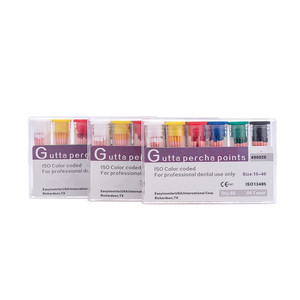 SJ Dental Consumables: Punte di Guttaperca Dentale GP Economiche, Conicità 04 06, Prezzo e Dimensioni 15-40, Guttaperca Meta - Product Image 3