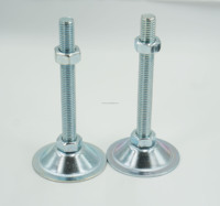 Pieds de nivellement anti-vibration robustes pour machines et équipements industriels en alliage d'aluminium et niveleur de jambe en métal