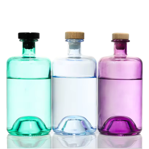 Bouteilles de sirop aromatisé au vin et au <span class=keywords><strong>cidre</strong></span> sans <span class=keywords><strong>alcool</strong></span>, décoration personnalisée, 500 ml, 700 ml, 750 ml, bouteille en verre pour gin sec avec bouchons en bois - Product Image 6