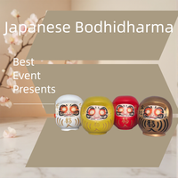 Figurines en bois gravées personnalisées faites à la main, figurines de Bodhidharma, chat porte-bonheur Maneki Neko, cadeau écologique, décoration de la maison