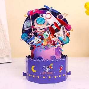 Spazio fatto a mano astronauta 3D biglietto <span class=keywords><strong>di</strong></span> <span class=keywords><strong>auguri</strong></span> <span class=keywords><strong>di</strong></span> carta scultura pieghevole regalo biglietto <span class=keywords><strong>di</strong></span> <span class=keywords><strong>auguri</strong></span> <span class=keywords><strong>di</strong></span> <span class=keywords><strong>compleanno</strong></span> ornamenti per <span class=keywords><strong>bambini</strong></span> - Product Image 3