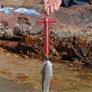 Báscula de Pesca Booms Roja de 25 lb con Mango Grande, Báscula de Resorte Colgante para Equipaje, Portátil, Tubo de Aluminio, 3 Años de Garantía - Product Image 6