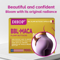 Capsules BBL Plump Buttocks Maca avec formule à base de plantes de 9000 mg, complément naturel pour le bien-être des hanches féminines, support OEM, étiquette privée
