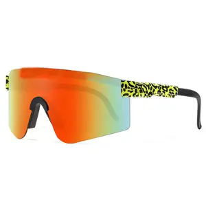 Lunettes de soleil Designer UV400 Lunettes de vélo surdimensionnées Hommes Femmes Sports de plein air Lunettes de soleil