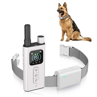 Hunde trainings halsband mit Fernbedienung IPX7 Wasserdichtes Warn schock Vibration Hunde rinde E-Halsband für alle Hunderassen