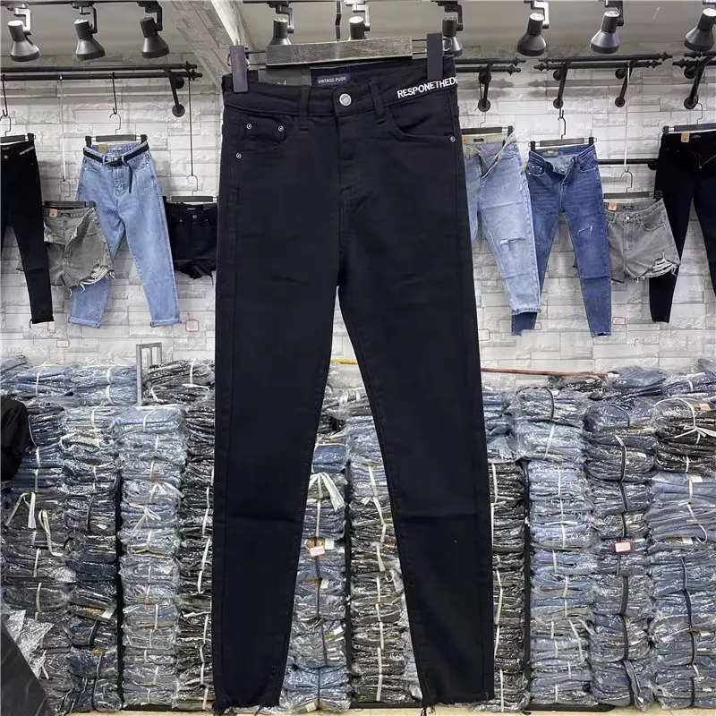 Gzy Groothandel Vrouw Mode Lange Denim Populaire Vrouwen Jeans Vs Stijl Gemengde Veel Selling