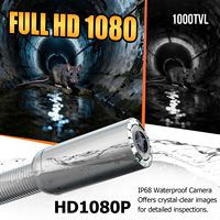 Caméra d'inspection vidéo pour canalisations, endoscope de canalisation, écran IPS 9 pouces, 1080P, auto-nivelante, 512 Hz, câble de 30 m, étanche IP68