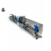 Tour de réparation de queues de billard K6125A 125 mm avec mandrin à 3 mors, machine manuelle pour la réparation des pointes de queues de billard et le tournage des queues de snooker