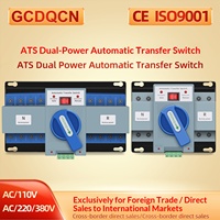 GCDQCN Saklar Transfer Otomatis (ATS) Daya Ganda 2P 63A Penggunaan Rumah Tangga Listrik & Generator 220V Pengontrol Cina