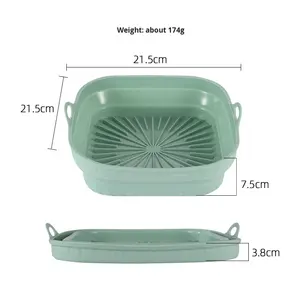 Nouveau plateau de cuisson carré en silicone de qualité alimentaire Hongyu <span class=keywords><strong>Zi</strong></span> Lan <span class=keywords><strong>Ya</strong></span>, épaisseur 2 mm, durable, résistant aux hautes températures, maniable - Product Image 4