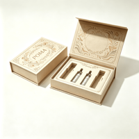 Boîte cadeau magnétique en kraft personnalisée de luxe avec logo estampé à chaud pour coffret d'huiles essentielles, marché américain
