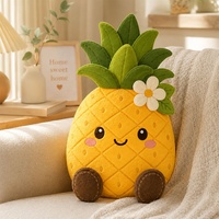 Peluche de Piña Personalizado Premium, Juguete de Peluche Suave y Adorable, Muñeco de Fruta para Regalos, Decoración del Hogar, Fabricante OEM ODM