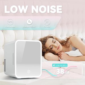 Euhomy Mini Fridge 5l Ac Portable Cooler Warmer With Led Mirror for Skincare Cosmetics Desktop Beauty <b>Refrigerator</b> 5l Ac/dc Port - Product Image 6