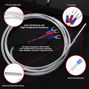 Sonde de température Pt1000 <span class=keywords><strong>Pt</strong></span>-<span class=keywords><strong>100</strong></span> <span class=keywords><strong>Pt</strong></span> <span class=keywords><strong>100</strong></span> à 3 fils de classe A, thermocouple en acier inoxydable OEM ODM - Product Image 4