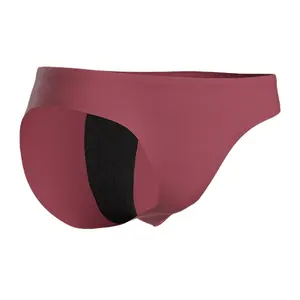 Vente en gros Culotte menstruelle sans couture étanche à 4 couches Sous-vêtements pour dames Culotte menstruelle en coton lavable pour règles à flux élevé