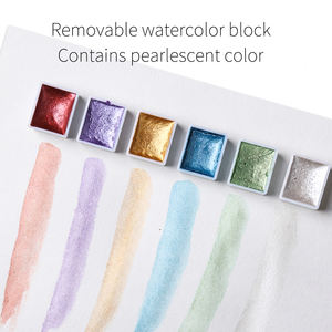 Giorgione - Juego de Pinturas de Acuarela Sólida de 36 Colores al por Mayor, Incluye Acuarelas Metálicas Brillantes, con Regalos - Product Image 5