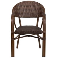 Chaises de bistrot en rotin tissé en rotin, chaises d'extérieur, de jardin, Restaurant, osier, empilables, pour salle à manger