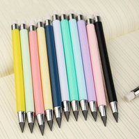Crayon Éternel Technologie Noire Couleurs Macaron – Infrémitable, Écriture Sans Fin, Sans Aiguillage, Effaçable à l'Infini avec Gomme