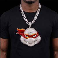 Collana da Uomo Hip Hop Personalizzata in Argento Sterling 925 con Moissanite, Completamente Tempestata di Diamanti, Ideale per Spettacoli di Rap, Feste e Regali - Offerta Speciale