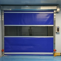 Le PVC enroulent les portes électriques de volet, porte d'enroulement rapide à grande vitesse.