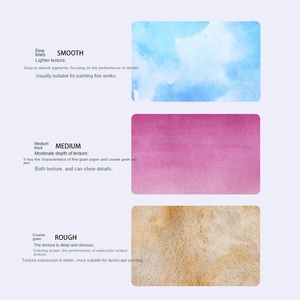<span class=keywords><strong>Papier</strong></span> aquarelle en coton 300g, grossier, 8k/16k, scellé sur quatre côtés, professionnel, pour étudiants en art, Chine, directement de l'usine - Product Image 4
