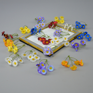 Fiori artificiali vendita diretta seta cinque biforcuta decorazione per la casa artificiale camomilla filo di fiori - Product Image 4
