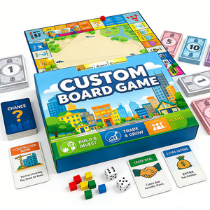 Custom OEM Board Game Printing Service Paper Eco-Friendly Packaging Portable <b>Table</b> Game for Family Strategy Wholesale Adults - Product Image 5