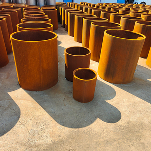 Fioriera Grande da Esterno in Acciaio Corten Vaso per Alberi in Metallo per Giardino - Product Image 4