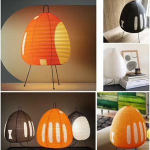 Wabi Sabi Japanese Style Tripod Floor Lamp Creative <strong>Rice</strong> Paper Floor Lamp for Living Room &amp; Bedroom Led Standing <strong>Lights</strong> - Product Image 4