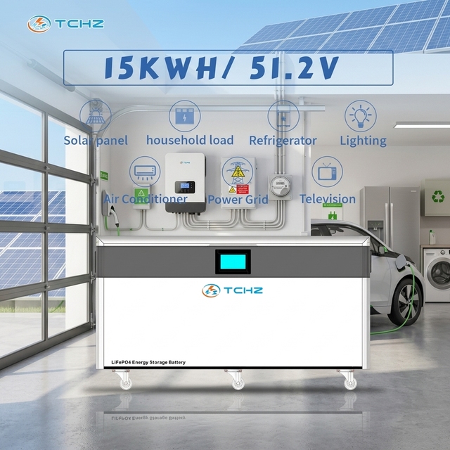 High Capacity Roller 300Ah 15kwh Lithium Battery Wifi BT Smart BMS 10years Lifespan for Home Battery Storage System