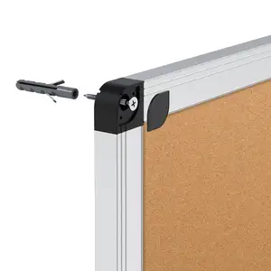 36 X 24 Inches Cork Board Bulletin Board Wall-Mounted Aluminum Framed Notice Board Double Sided Corkboard
