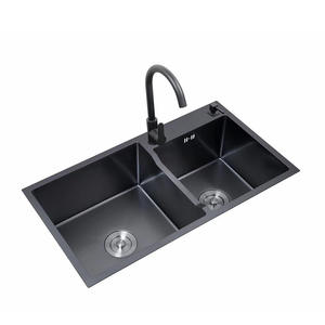 Fregadero de Cocina Grande de un Solo Tazón de Acero Inoxidable 304 con Cascada Integrada para Lavado de Verduras, Personalizable - Product Image 6