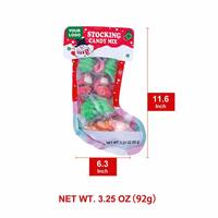 Bonbons gélifiés de Noël en gros, forme Père Noël, sapin, renne, friandises festives douces, sachet personnalisable