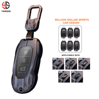 Housse de clé intelligente en alliage de zinc de style supercar anti-rayures pour Hyundai Santa Fe Tucson 2022 NEXO NX4 Atos Solaris Prime 2021