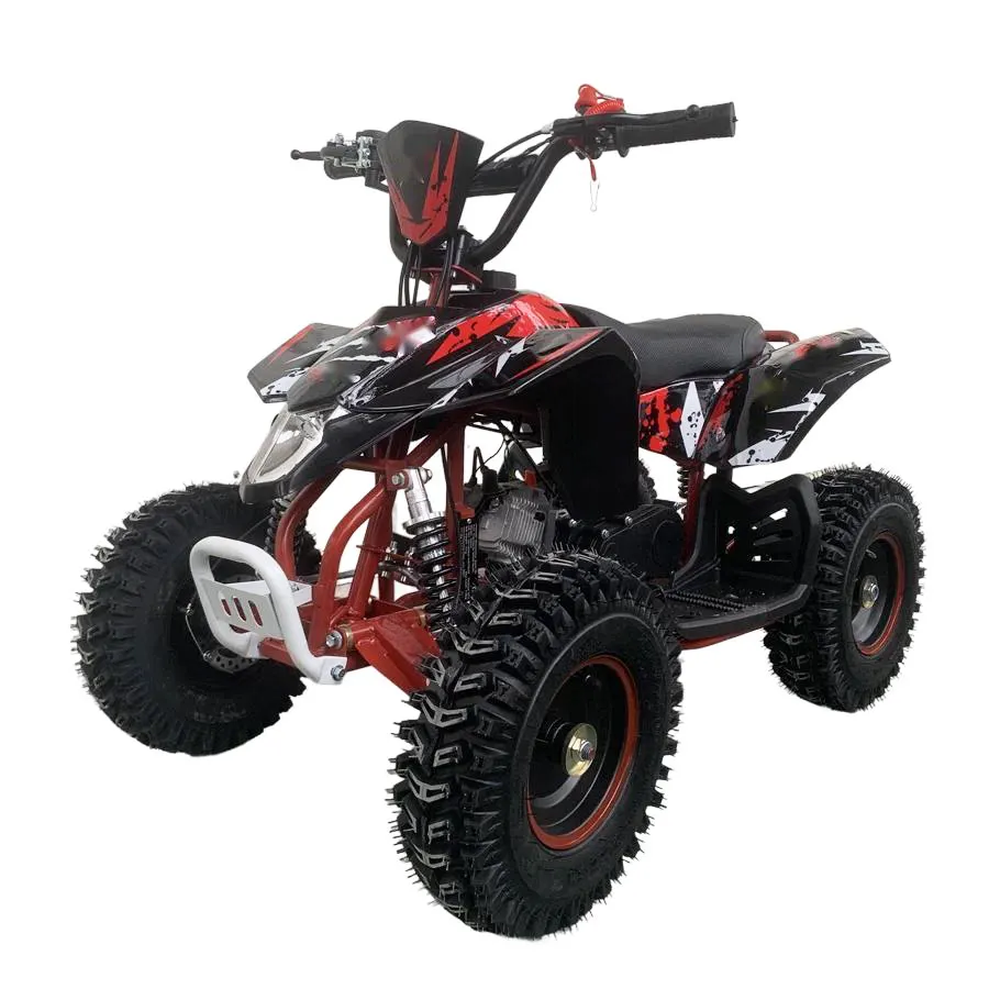 Venda direta por atacado barato 49CC dois tempos crianças movidos a gás ATVs 4 rodas quad bike