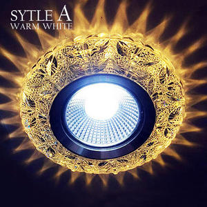 कोब की अगुवाई डाउनलाइट रंगीन पैनल लाइट rgb 3w 110v 220v रेसेस्ड लैंप स्थिरता सजावट बैंगनी स्पॉट लाइट - Product Image 3