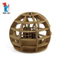 Lanterne de bureau en carton décorative faite à la main, personnalisable, pour la décoration de la maison, assemblage en papier, puzzle 3D en carton ondulé