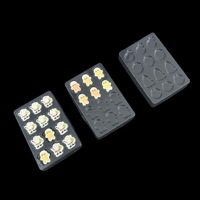 Plateau en plastique PET personnalisable avec fond transparent pour l'emballage des bonbons, matériaux recyclés, Guangdong