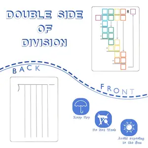 Droge Wissen Double Side Tafel Divisie Vermenigvuldiging Grafiek Lapboard White Board