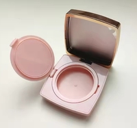 Récipient de poudre compact en plastique ABS carré classique étui de fondation vide pour emballage cosmétique Blush et stockage de coussin BB