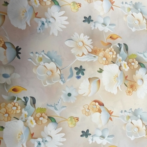 Tissu d'impression numérique 100% polyester couleur pêche personnalisé, léger 75 g/m² pour couvertures et <span class=keywords><strong>vêtements</strong></span> - Product Image 5