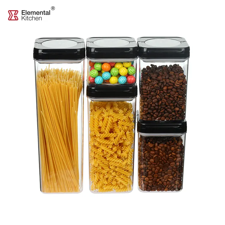 370Ml 1000Ml 1700Ml 2300Ml Keuken Thuis Opslag Transparante Plastic Tafel Opbergdoos Set