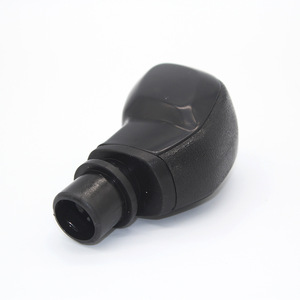 Peugeot Citroen Gear <b>Shift</b> <b>Knob</b> Black Silver Leather Ergonomic MT Replacement Part - Product Image 4