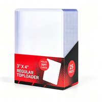 Étuis de protection classiques 55PT en plastique transparent pour cartes à collectionner, lot en gros, recharge en vrac